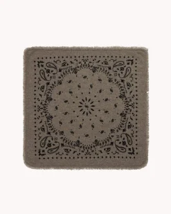 Bandana Cachemire A Franges, 2 Fils