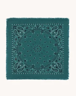 Bandana Cachemire A Franges, 2 Fils