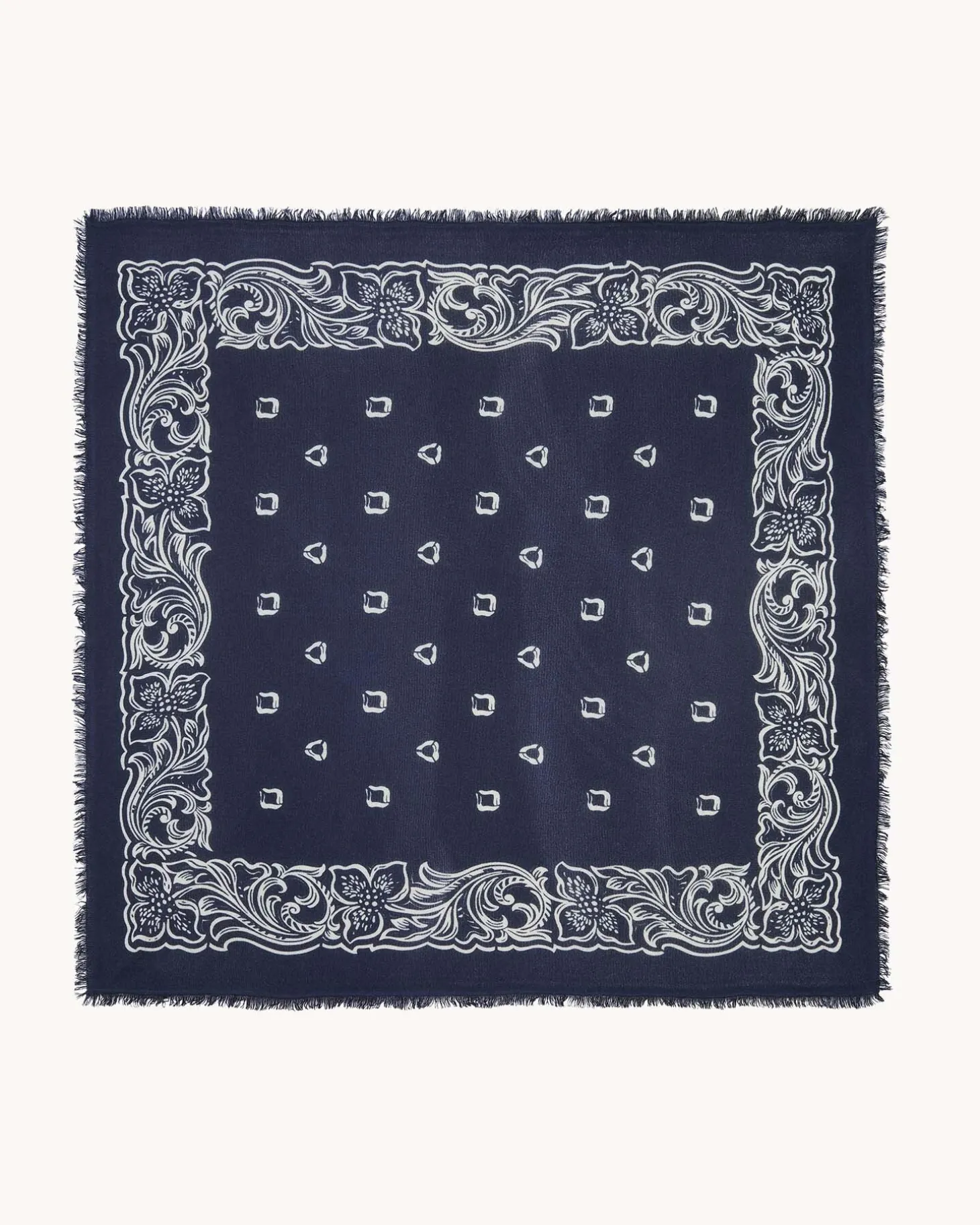 Bandana Cachemire Motif Hawaien, 2 Fils