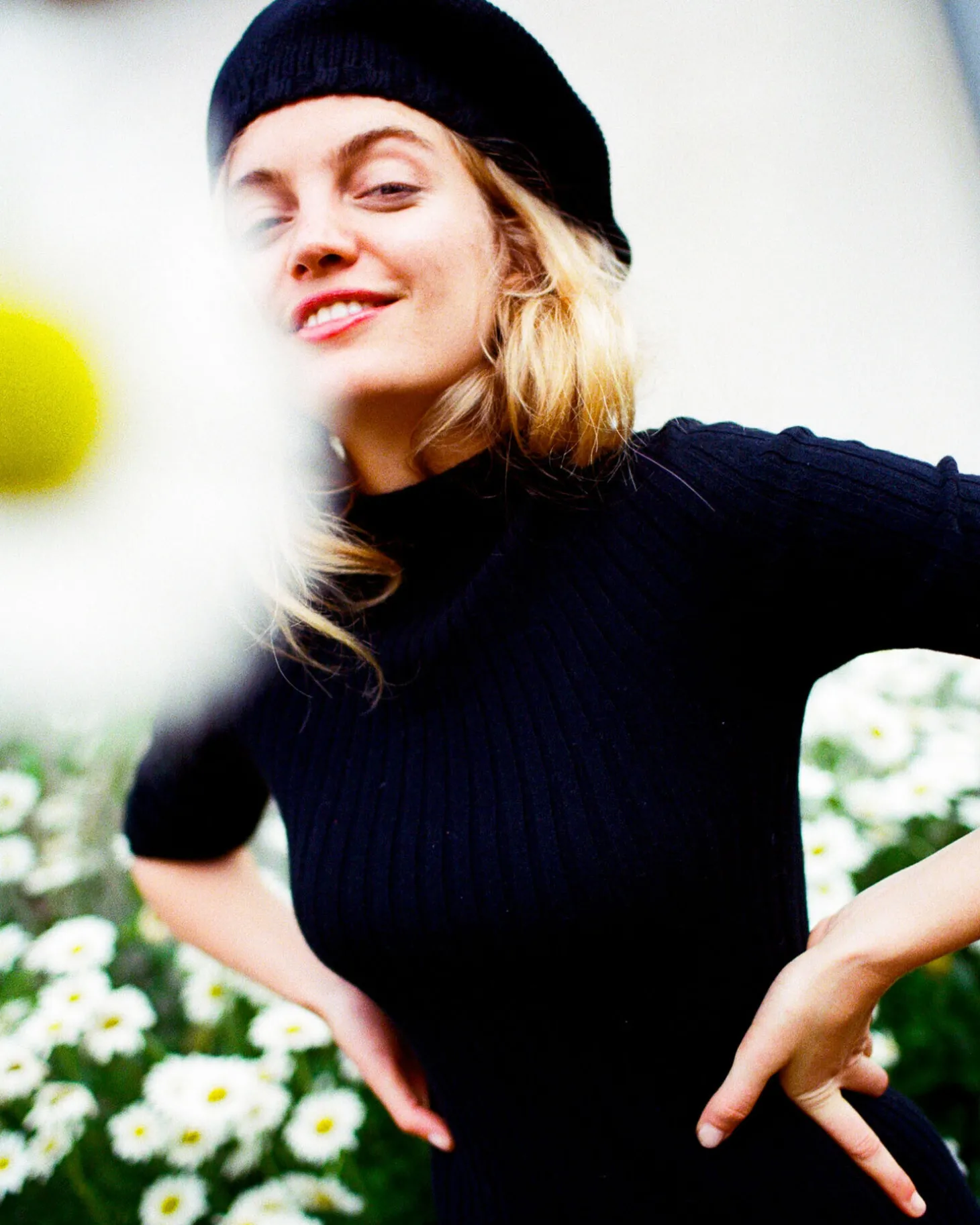 Beret Cachemire Couleur Unie
