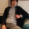 Blouson A Capuche Cachemire