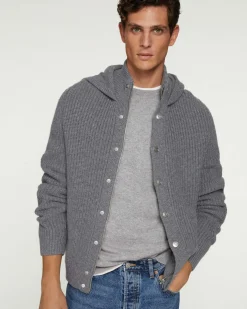 Blouson A Capuche Cachemire