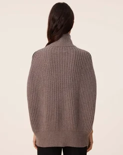 Blouson Cachemire Zippe Sans Manches, 10 Fils
