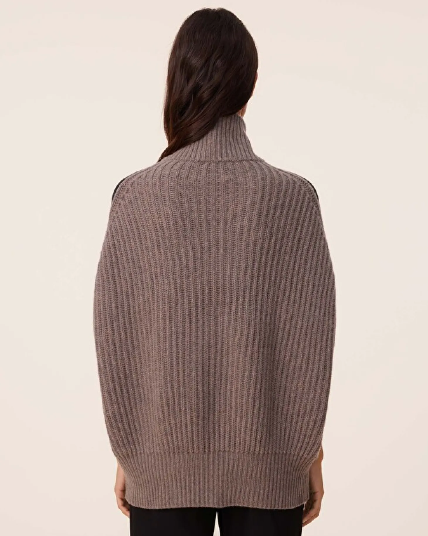 Blouson Cachemire Zippe Sans Manches, 10 Fils
