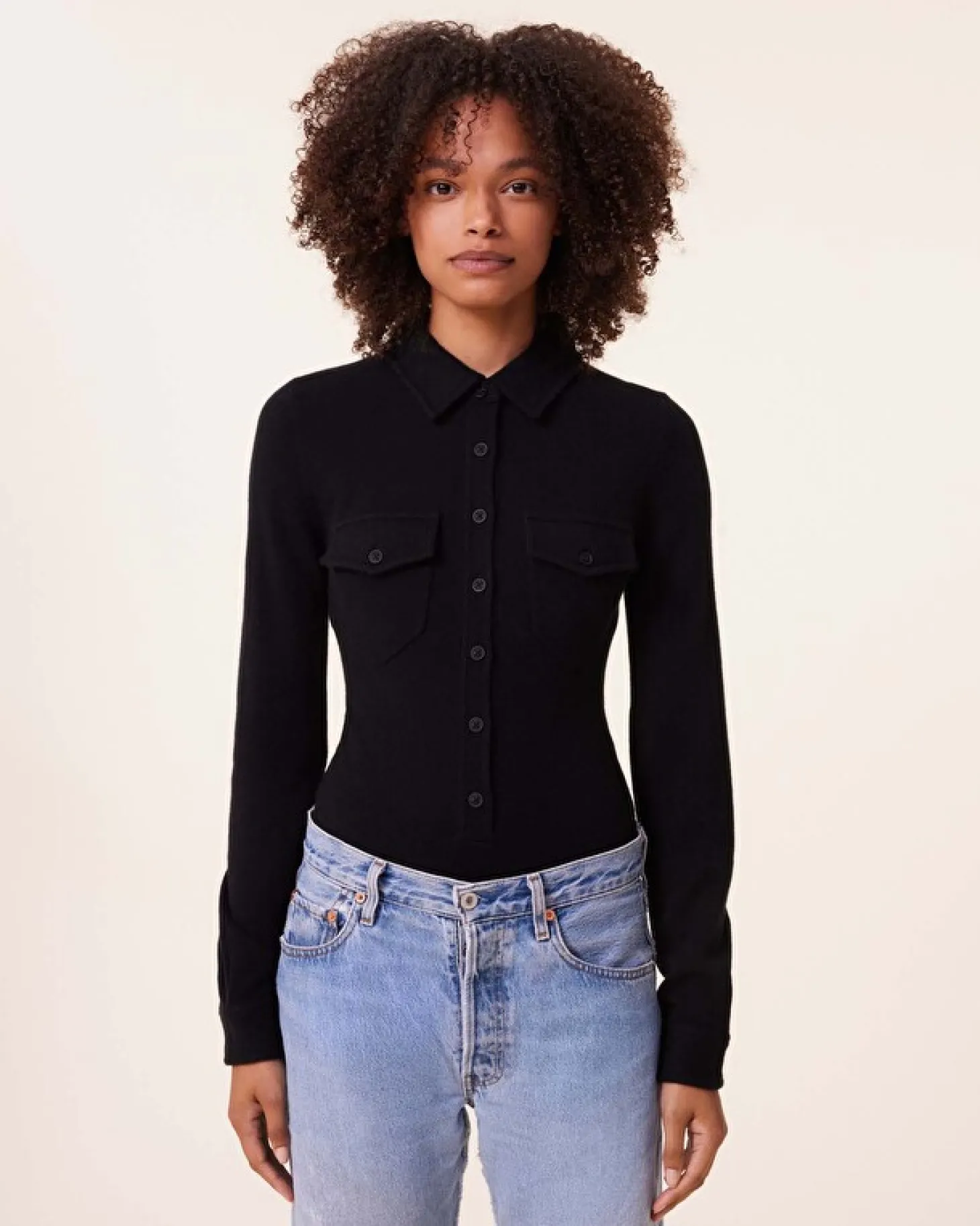Body Chemise Cachemire, 2 Fils