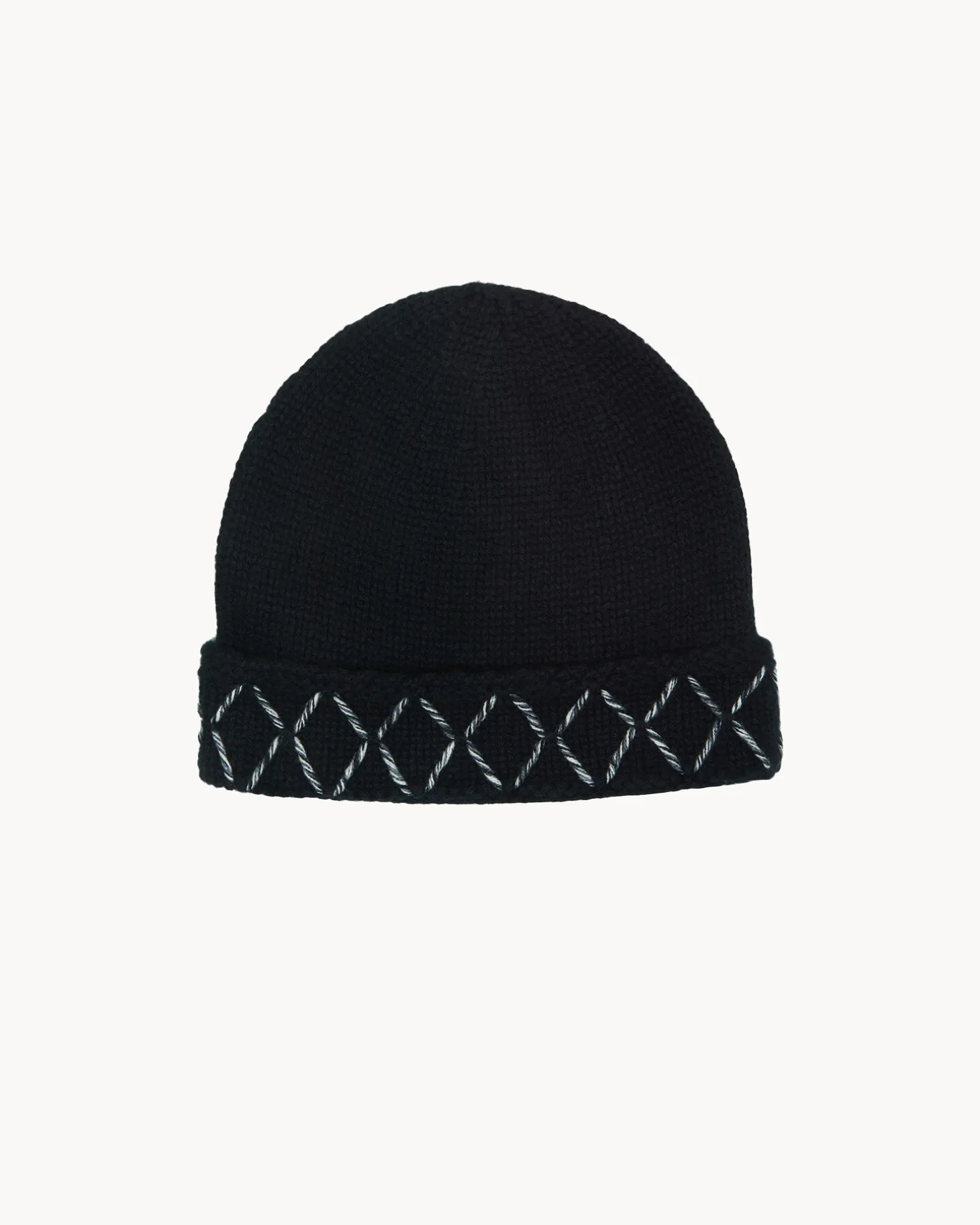 Bonnet Cachemire Broderies Main