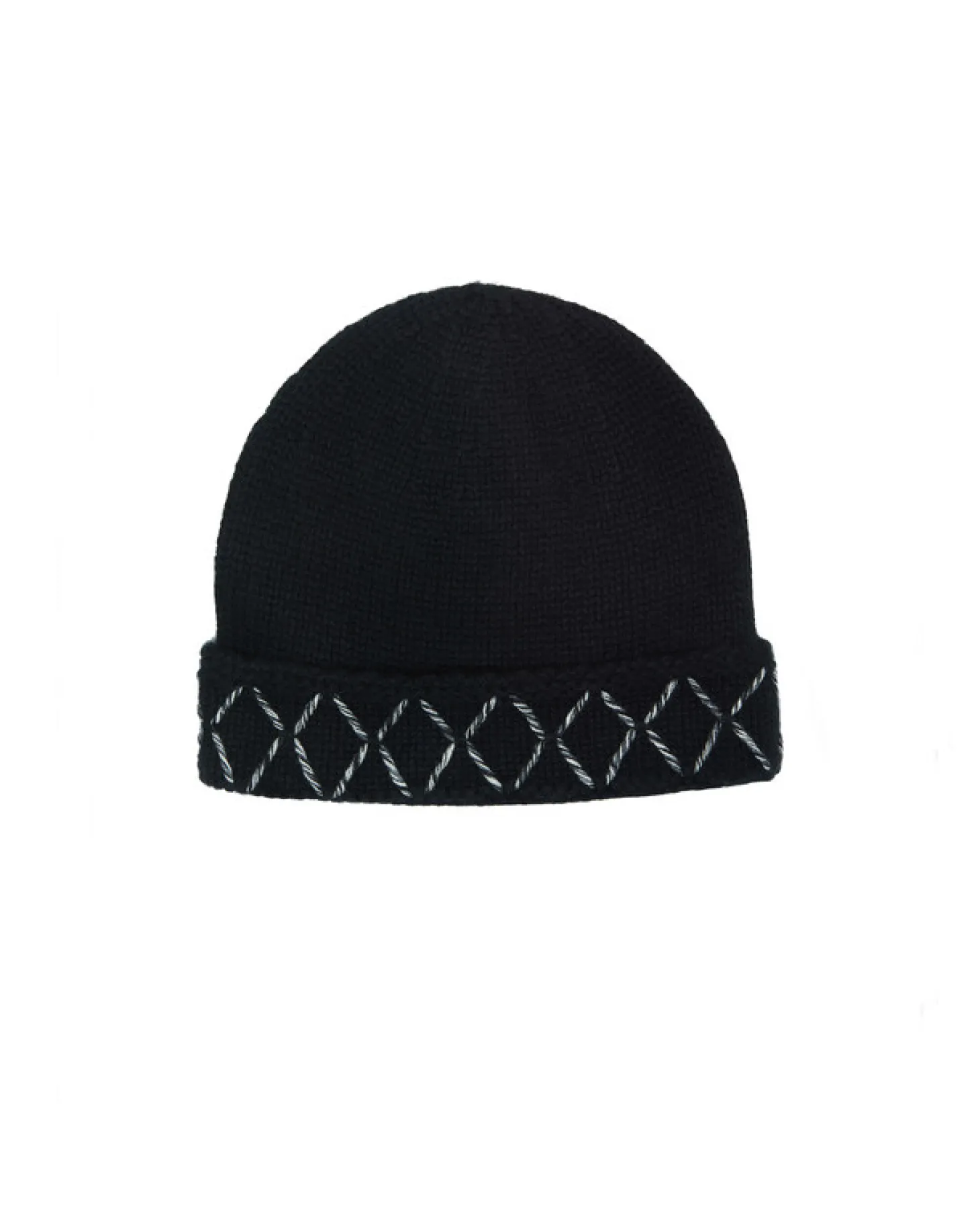 Bonnet Cachemire Broderies Main