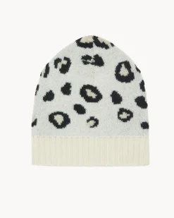 Bonnet Cachemire Imprime Leopard