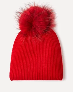 Bonnet Cachemire Pompon Mixte