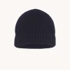 Bonnet Cachemire Uni Cotes Anglaises