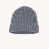 Bonnet Cachemire Uni Cotes Anglaises