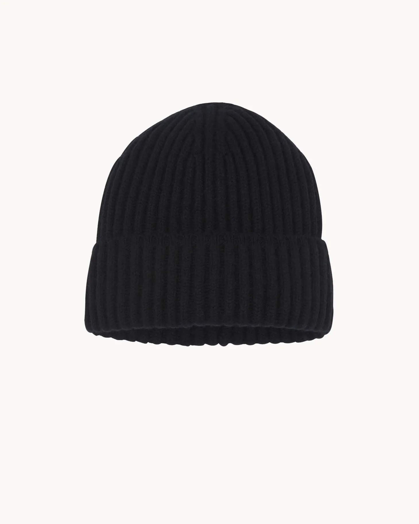 Bonnet Cachemire Uni Cotes Anglaises
