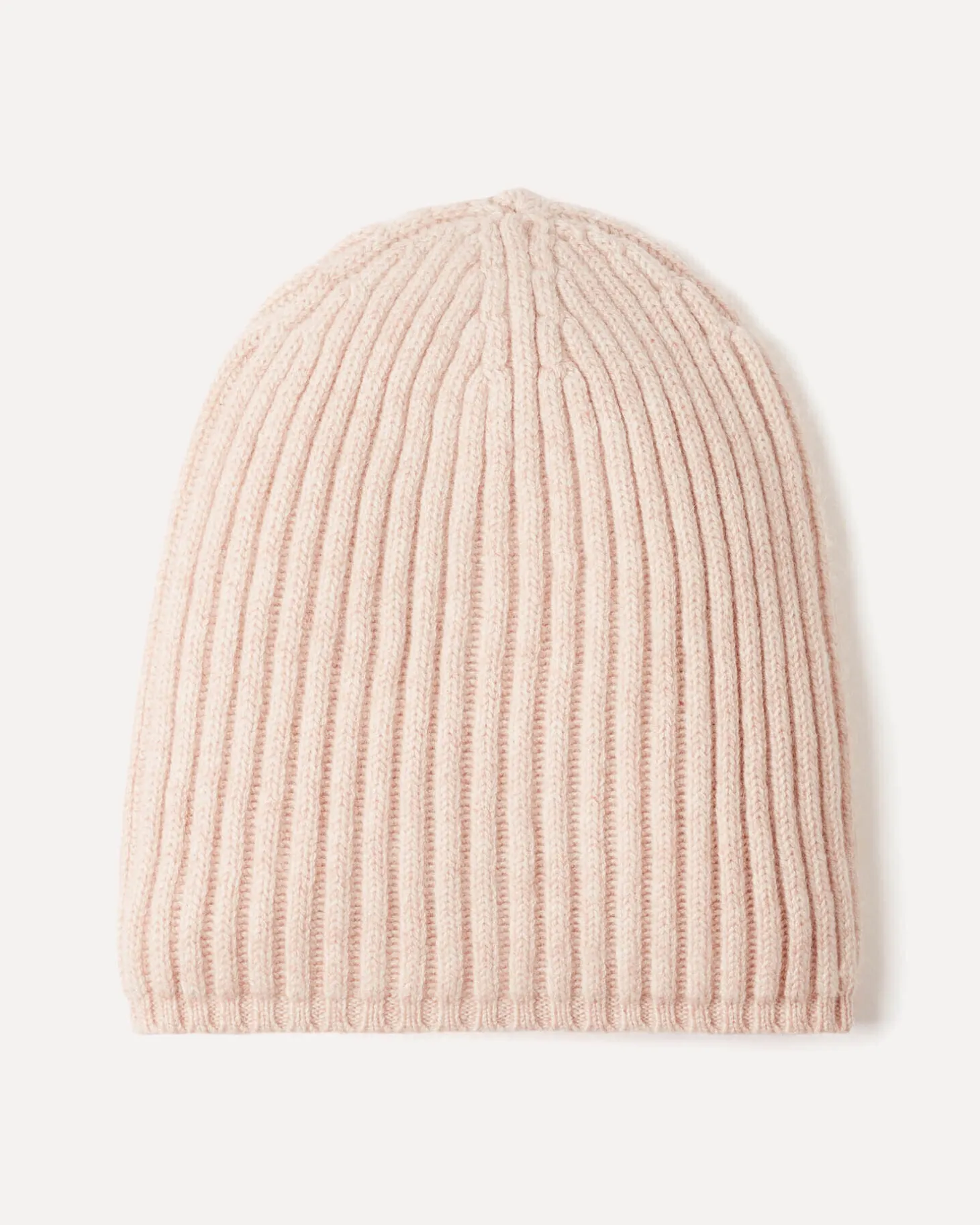 Bonnet Cachemire Uni Cotes Anglaises
