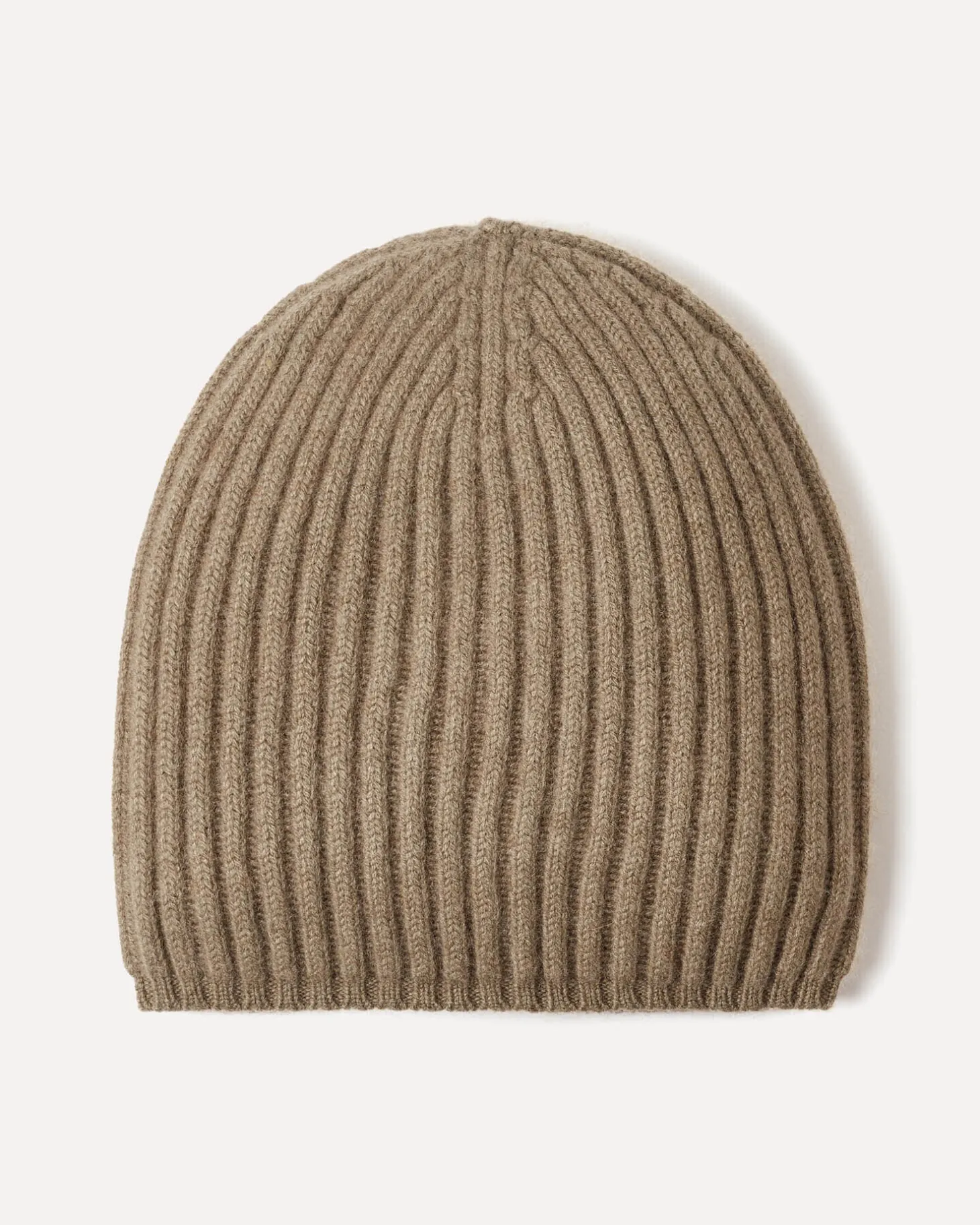 Bonnet Cachemire Uni Cotes Anglaises