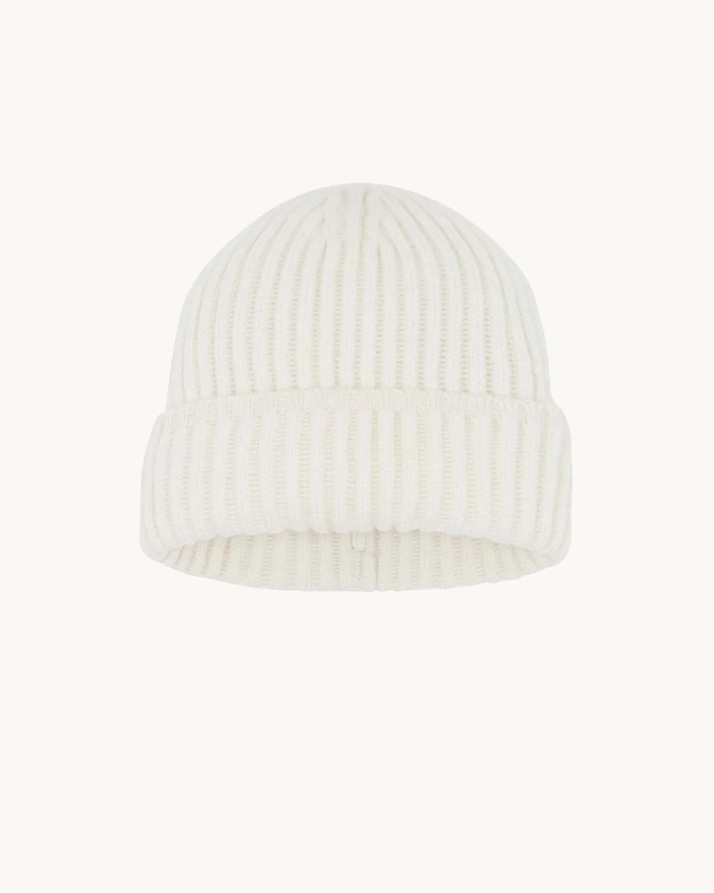 Bonnet Cachemire Uni Cotes Anglaises