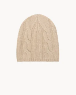Bonnet Cachemire Uni Torsade, 8 Fils