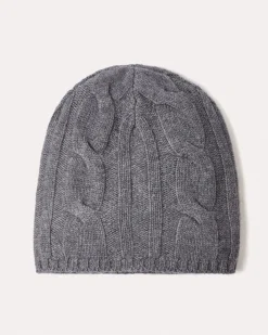 Bonnet Cachemire Uni Torsade