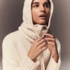 Cagoule Cachemire Torsade, 8 Fils