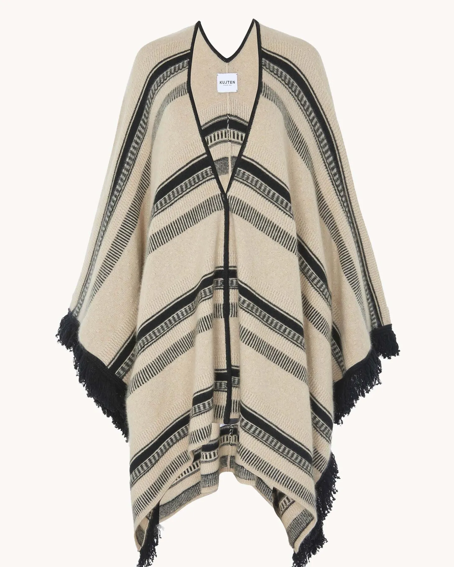 Cape A Franges Cachemire, 4 Fils