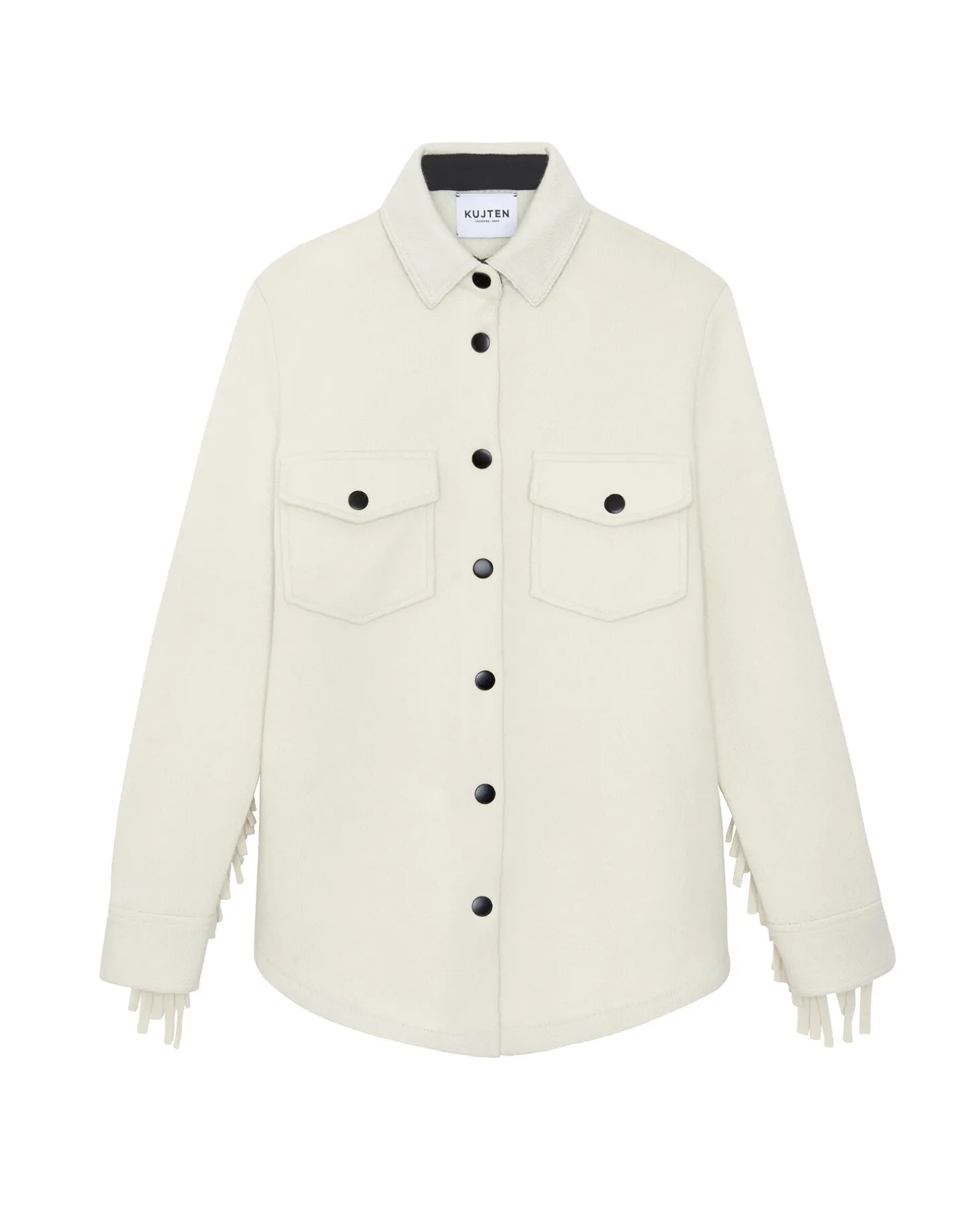 Cardigan A Franges Cachemire Femme