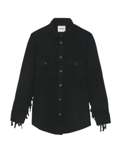 Cardigan A Franges Cachemire Femme