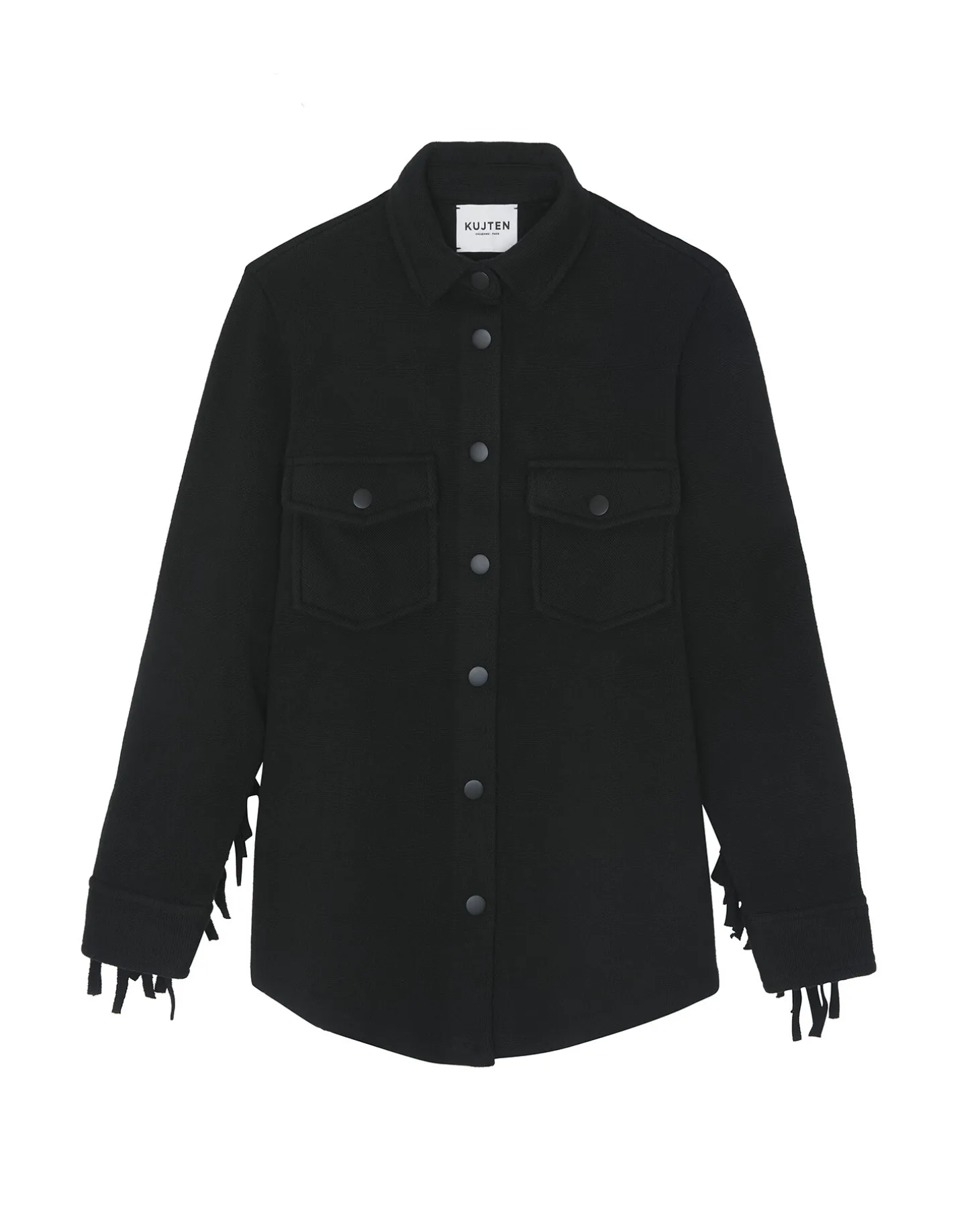 Cardigan A Franges Cachemire Femme