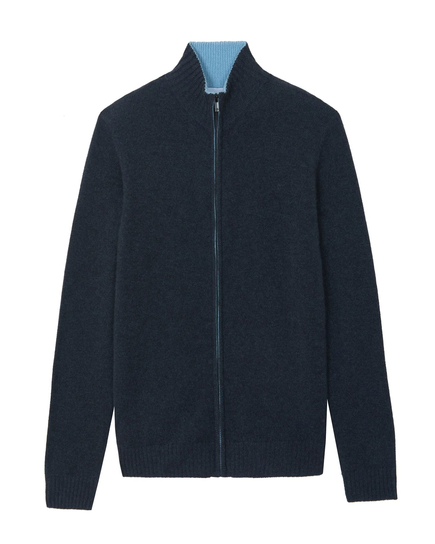 Cardigan Cachemire Col Camionneur Zippe