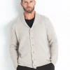 Cardigan Cachemire Col Chale Droit