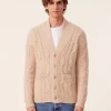 Cardigan Cachemire Col Chale Organic Mixte