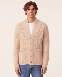 Cardigan Cachemire Col Chale Organic Mixte