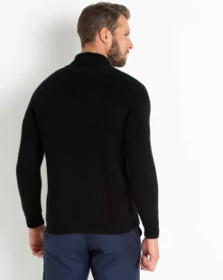 Cardigan Cachemire Col Chale Droit