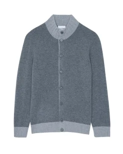Cardigan Cachemire Col Rond Homme