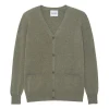 Cardigan Cachemire Col V Droit Uni