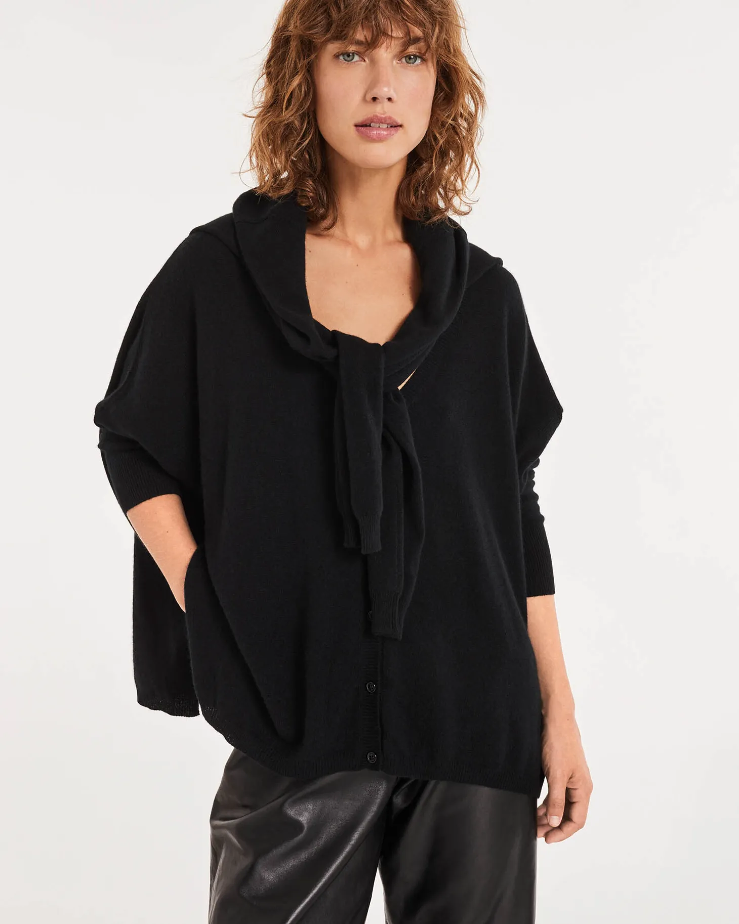 Cardigan Cachemire Col V Oversize
