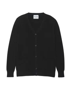 Cardigan Cachemire Col V Droit Uni