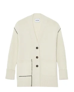 Cardigan Cachemire Col V Femme Oversize