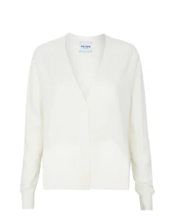 Cardigan Cachemire Col V Court Uni
