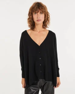Cardigan Cachemire Col V Oversize