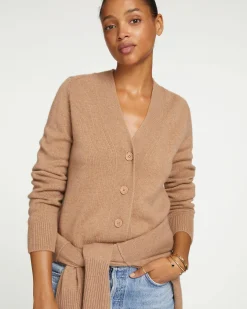 Cardigan Cachemire Court, 4 Fils