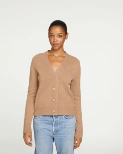 Cardigan Cachemire Court, 4 Fils
