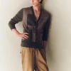 Cardigan Cachemire Long Patchwork, 4 Fils
