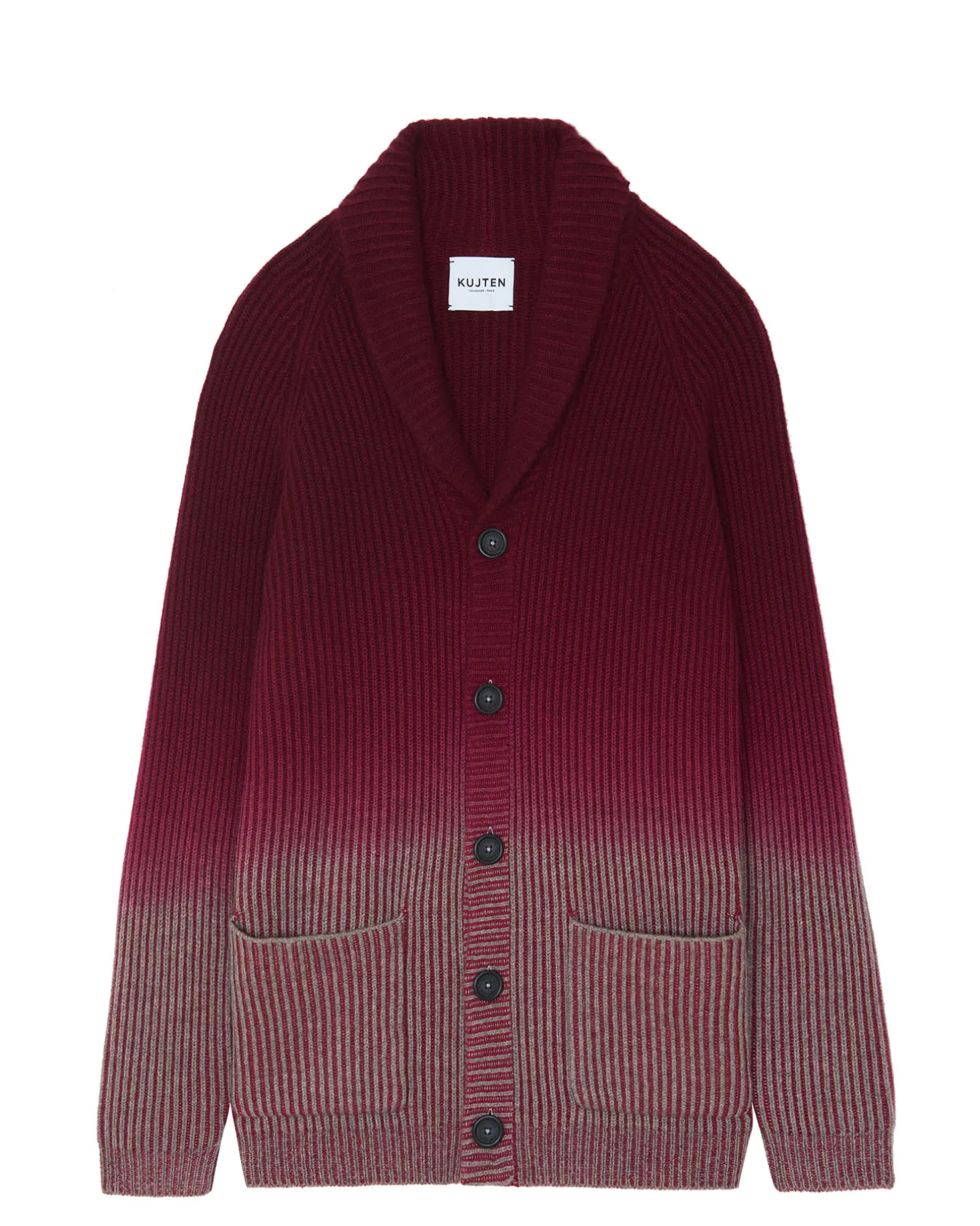 Cardigan Col Chale Homme Manches Longues