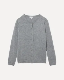 Cardigan Col Rond Manches Longues Basic