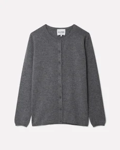 Cardigan Col Rond Manches Longues Basic