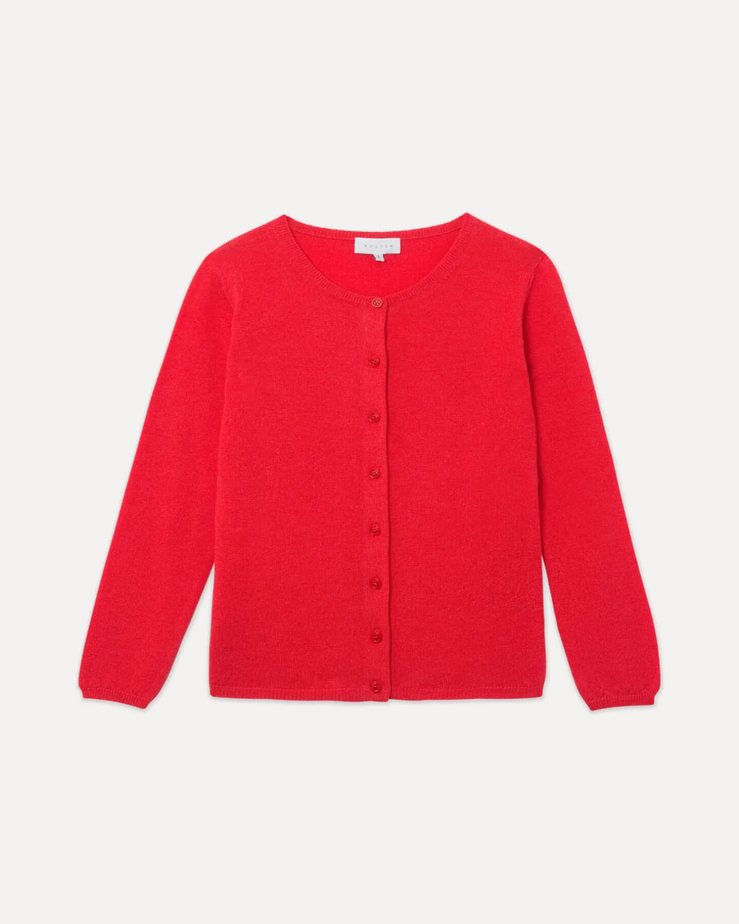 Cardigan Col Rond Manches Longues Basic