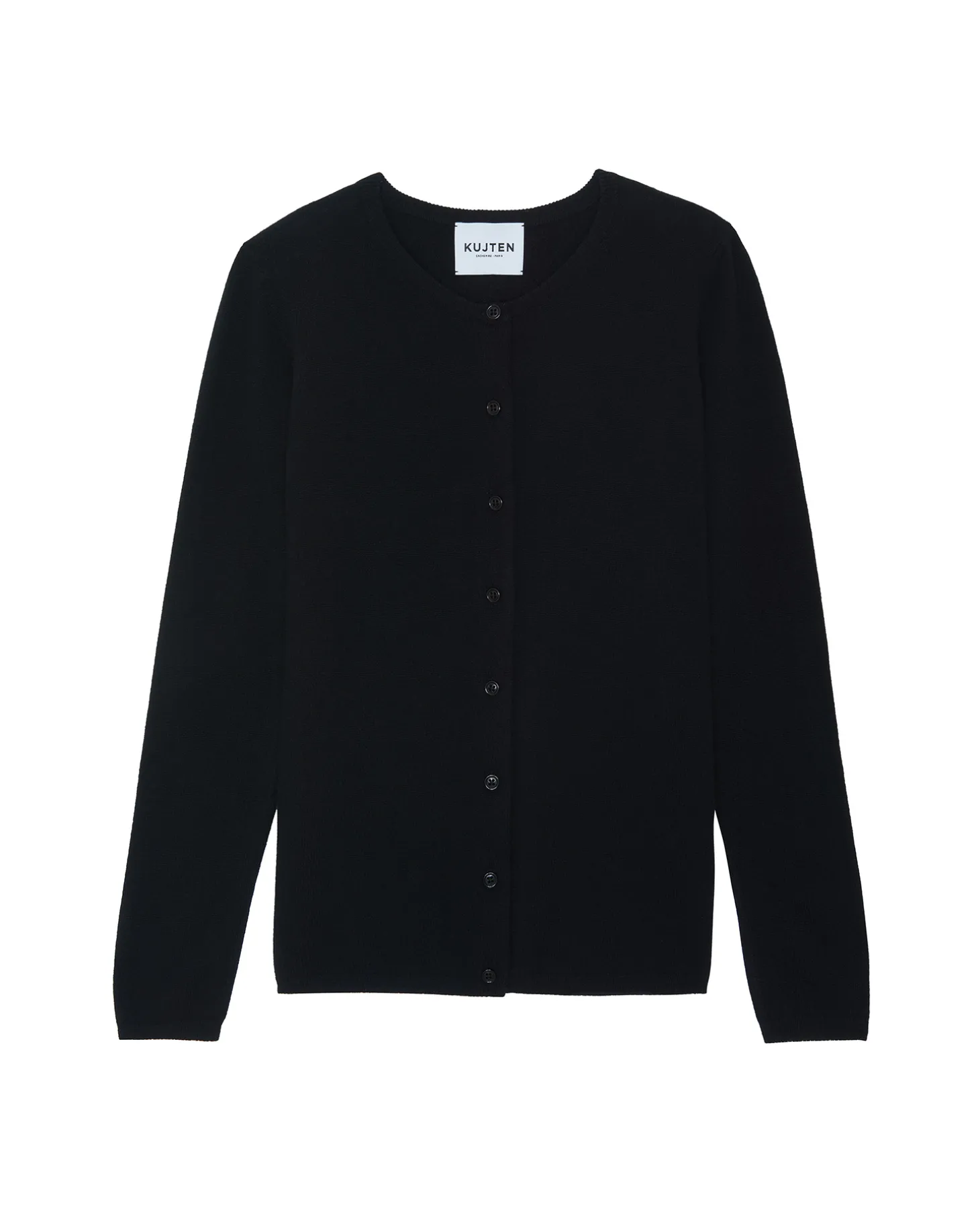 Cardigan Col Rond Manches Longues Basic