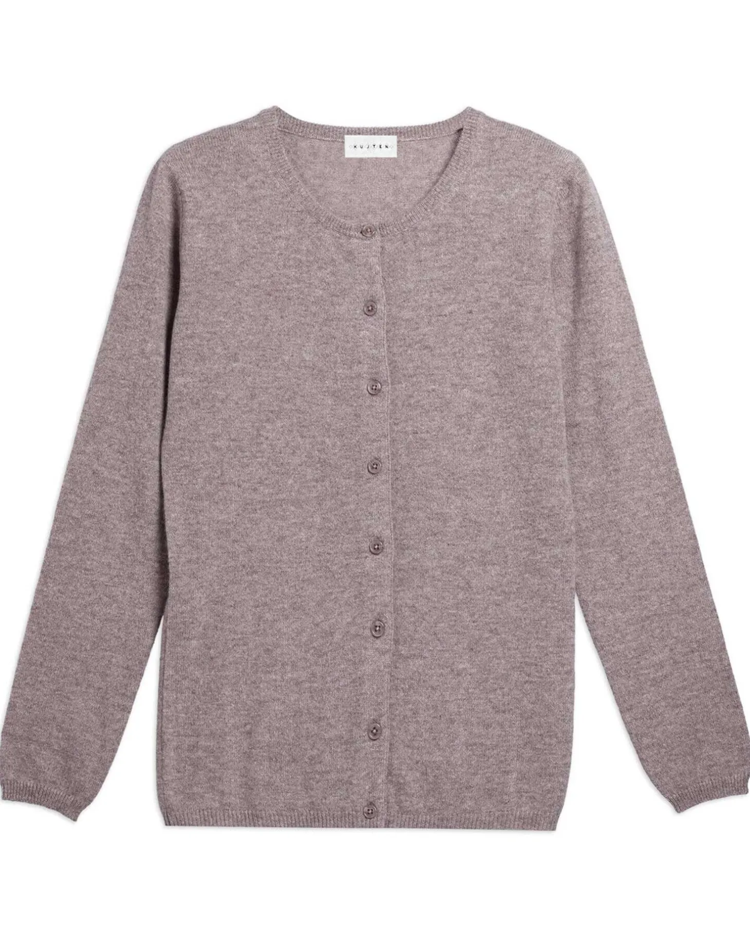 Cardigan Col Rond Manches Longues Basic