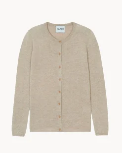 Cardigan Col Rond Manches Longues Basic
