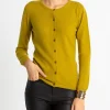 Cardigan Col Rond Manches Longues Basic