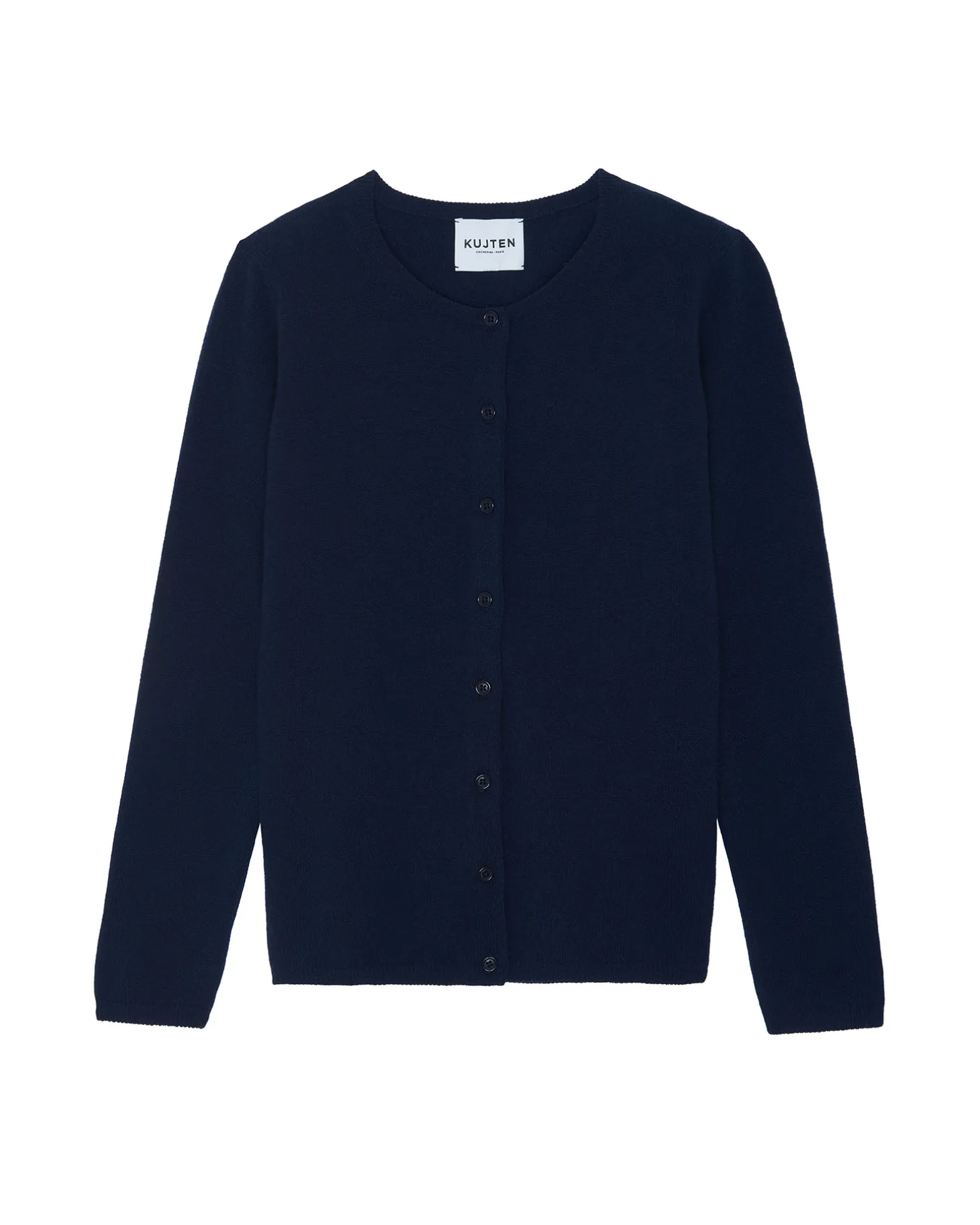 Cardigan Col Rond Manches Longues Basic